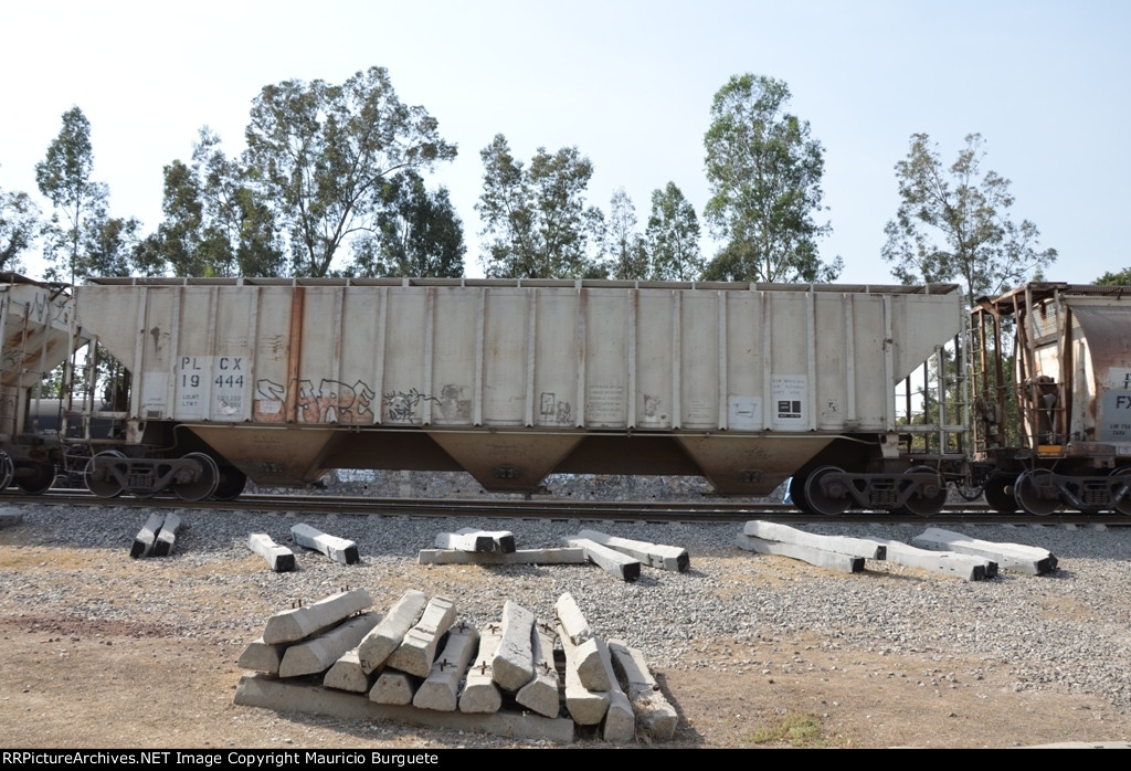 PLCX Covered Hopper with graffiti